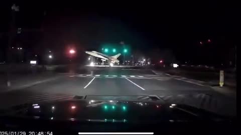 Dash cam footage captured another angle of the DC plane crash