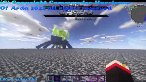 Minecraft Mob Battle Acid titan vs Lunar spider titan