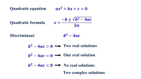 How to Solve Quadratic Equations using the Quadratic Formula