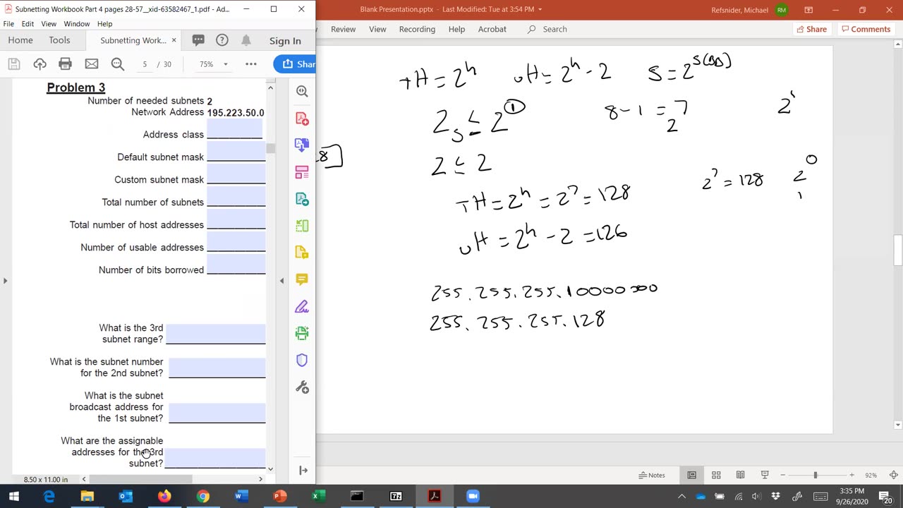 Subnetting Part 2 - Video #4