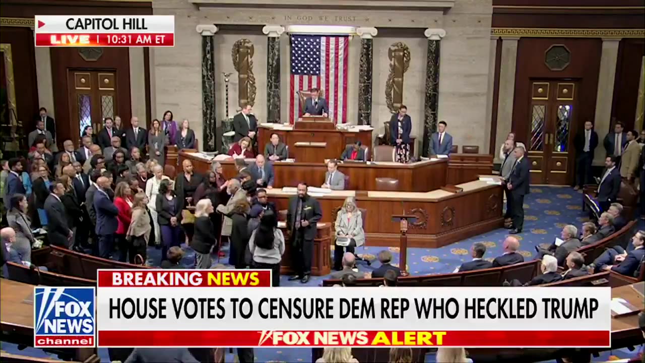 "Remove Him!" - Lunatic Rep. Al Green CENSURED After Disrupting Trump Address