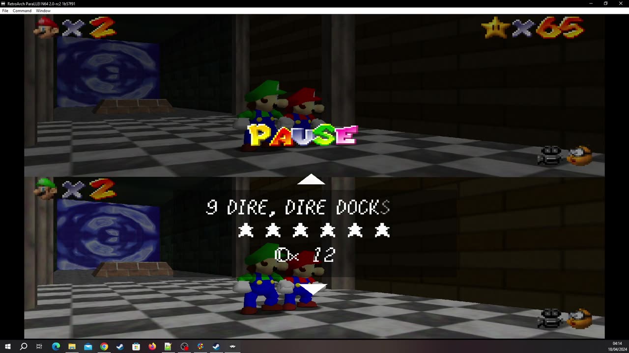 Super Mario 64 Multiplayer Splitscreen [RA] - Episode 5 [NC]
