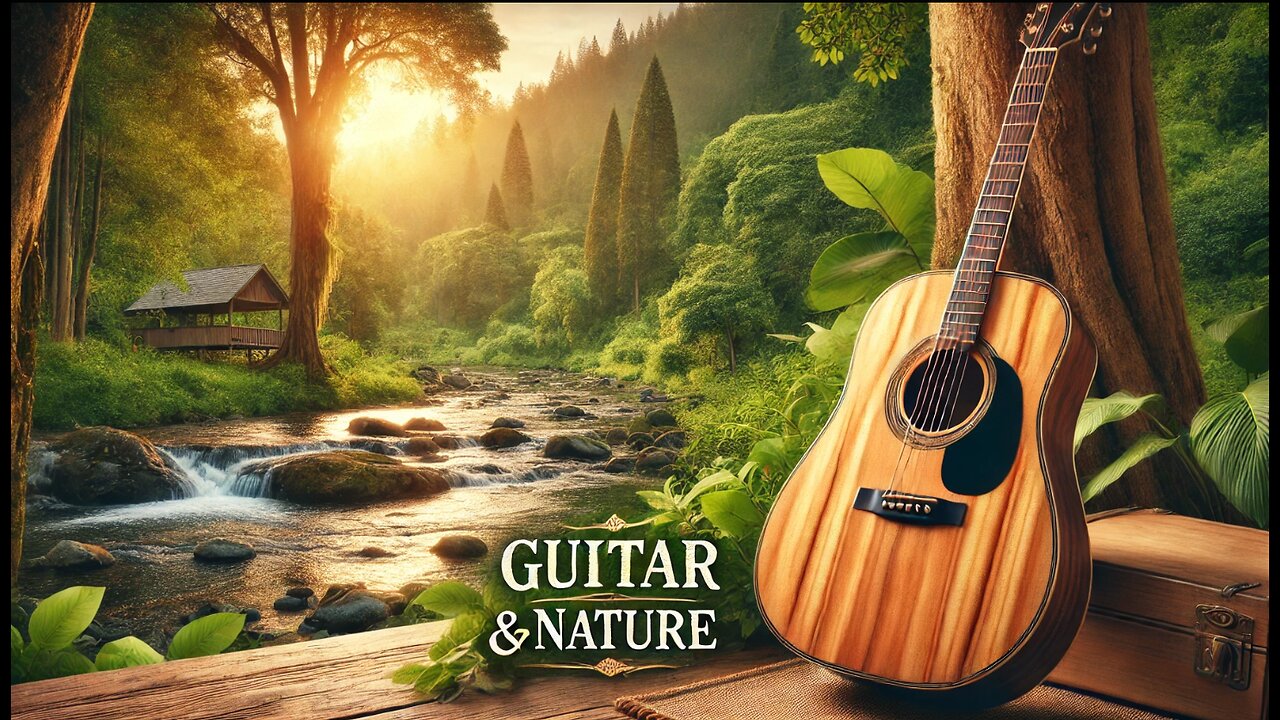 Guitar classical music with natural video for relaxing 🎸🌿