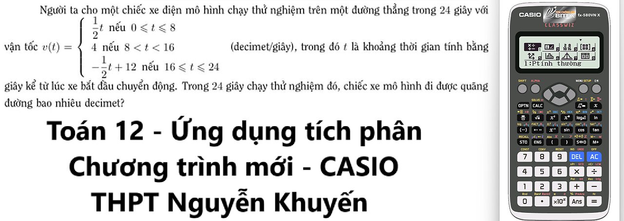 THPT Nguyễn Khuyến: Người ta cho một chiếc xe điện mô hình