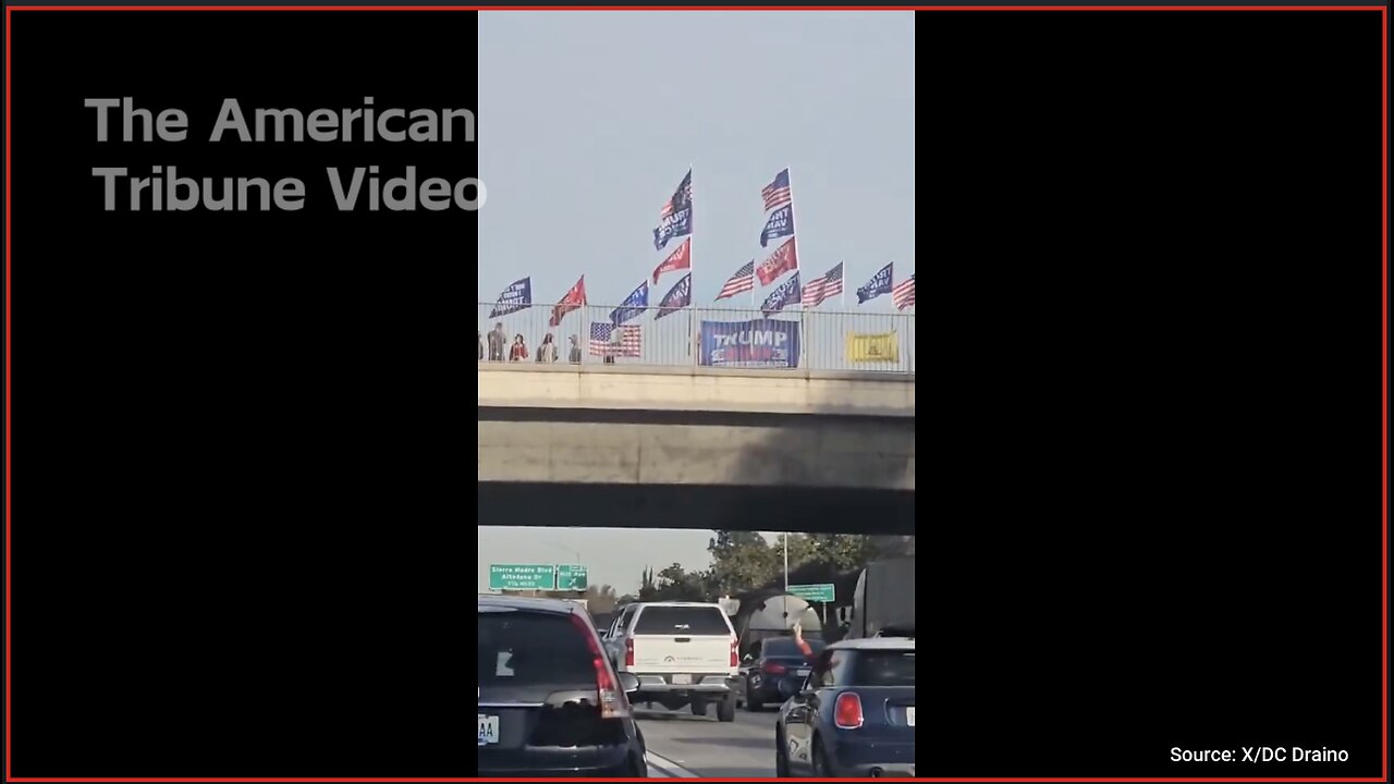 WATCH: Tons of Trump Flags Spotted in LA after Newsom’s Fire Disaster