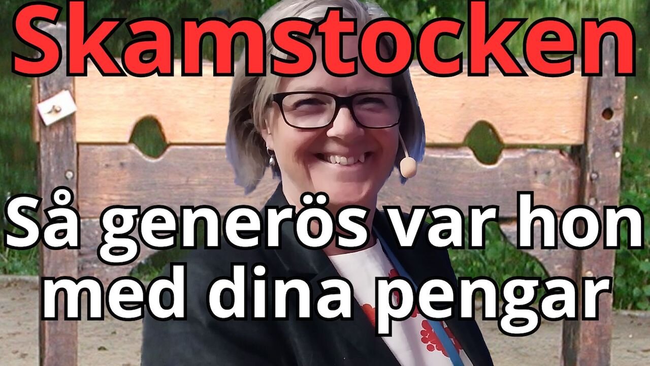 Skamstocken - Carin Jämtin använde dina pengar för politisk aktivism