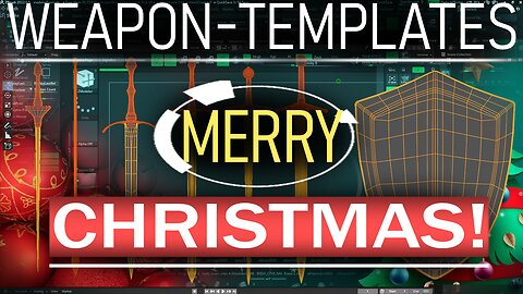 Merry Christmas (Weapon Template GIVEAWAY!) - Blender Crease Tutorial]