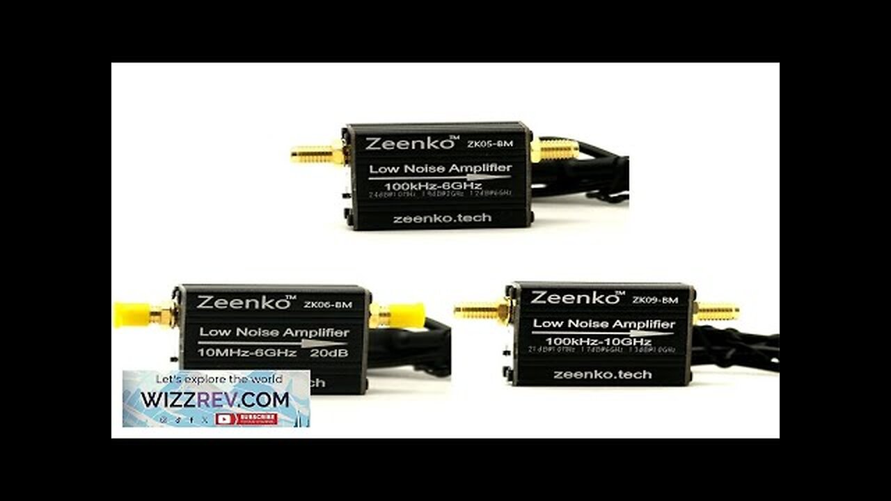 Zeenko BM Series Low Noise Amplifier USB Powered 100KHz-6GHz/10GHz 20dB Gain RF Review