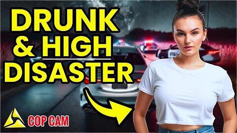 BODYCAM Arrest! Drunk Woman Tries to FLEE Police in an UBER!
