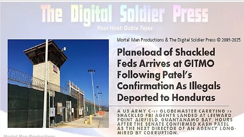 Planeload of Shackled FEDS Arrive at GITMO. MUST SEE