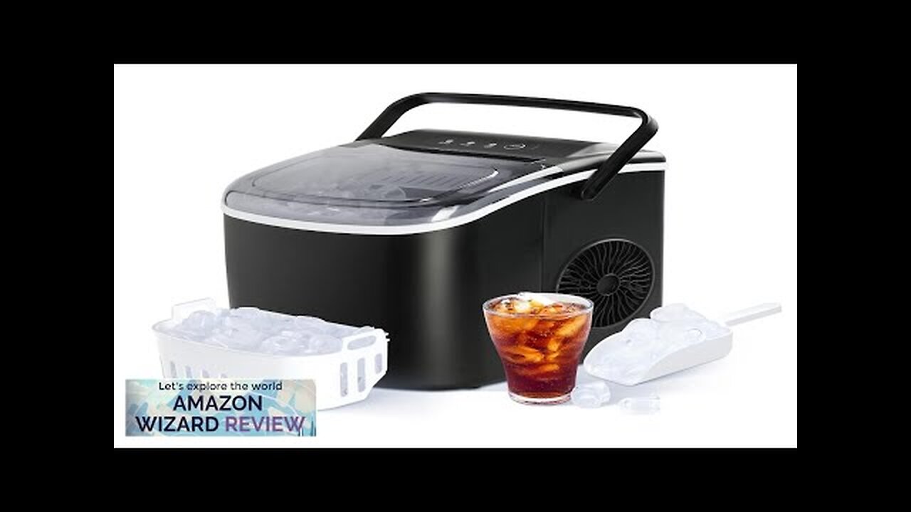 Simple Deluxe Countertop Ice Maker Machine 6 Mins 9 Bullet Ice 26lbs Review