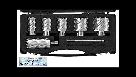 VEVOR Annular Cutter Set 6 pcs Universal Shank Mag Drill Bits 1" Review