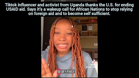 TIKTOK INFLUENCER AND ACTIVIST FROM UGANDA THANKS THE U.S. FOR ENDING USAID AID 🇺🇬