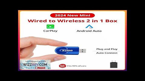 2 In1 Wireless Carplay&Android Auto AI Box Wired To Wireless Carpay Mini Review