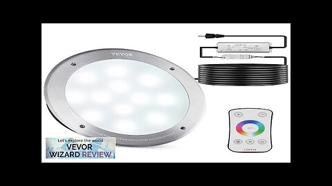 VEVOR 120V AC LED Pool Light 10in 40W RGBW Color Changing Inground Review