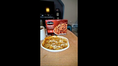 Eating Stouffer's Spaghetti With Meat Sauce, Dbn, MI, 2/3/25