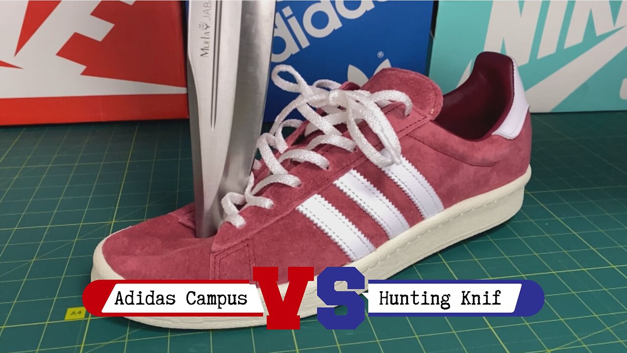 Adidas Campus vs Hunting Knife! Can They Survive This Test?