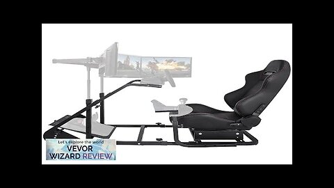 Rs6 Racing Simulator Cockpit Gaming Chair W/ Stand Stretchable Height Adjustable Review