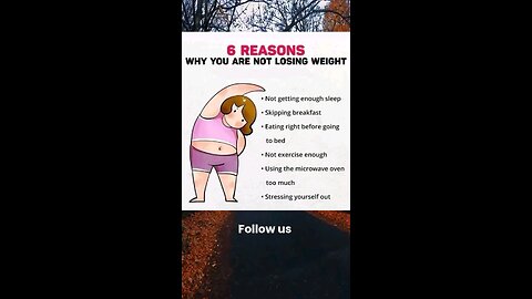 6 reasons why you are not losing weight