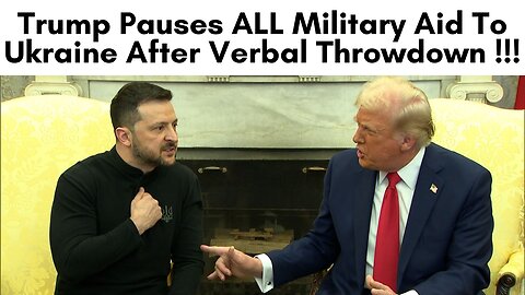 Trump Stops Military Aid To Ukraine !!!