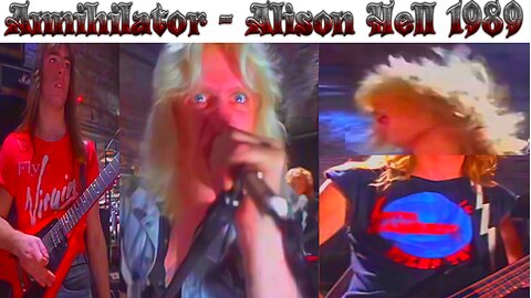 Annihilator - Alison Hell HD 1989 (RE-SCALED 4k AI Official Music Video,Alice In Helll Band) Song