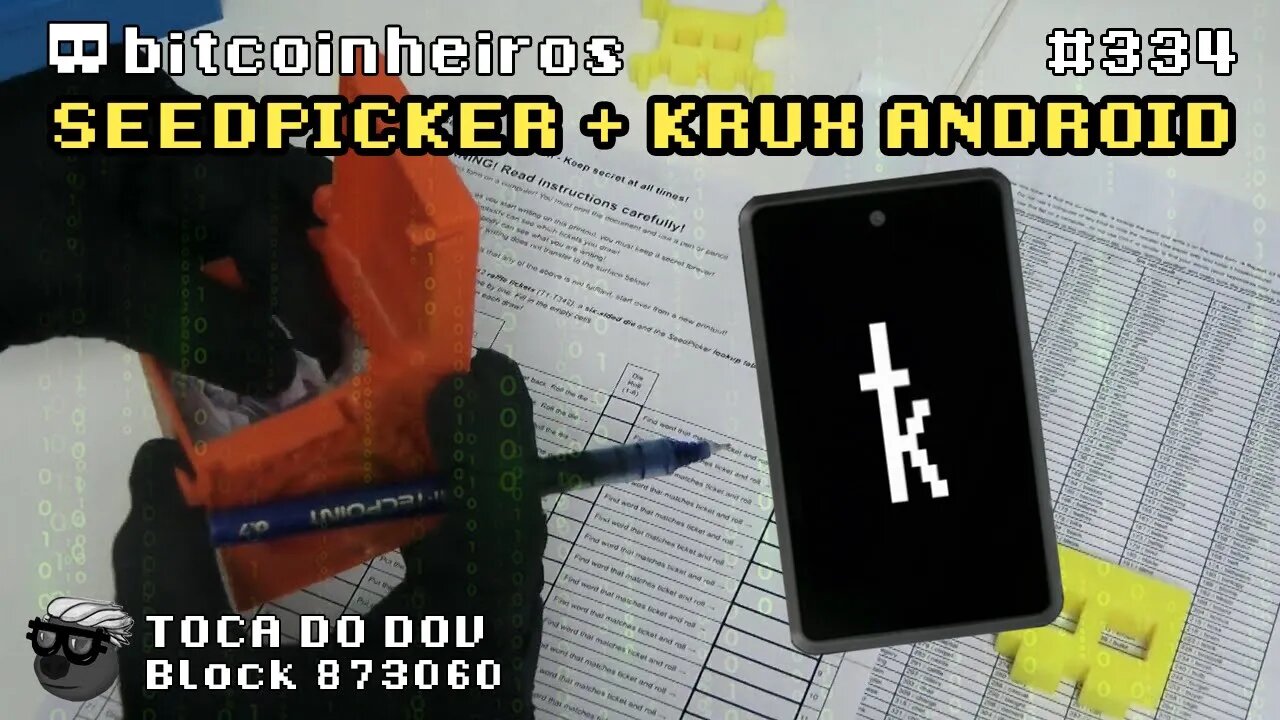 KRUX no celular Android para o Protocolo Seedpicker