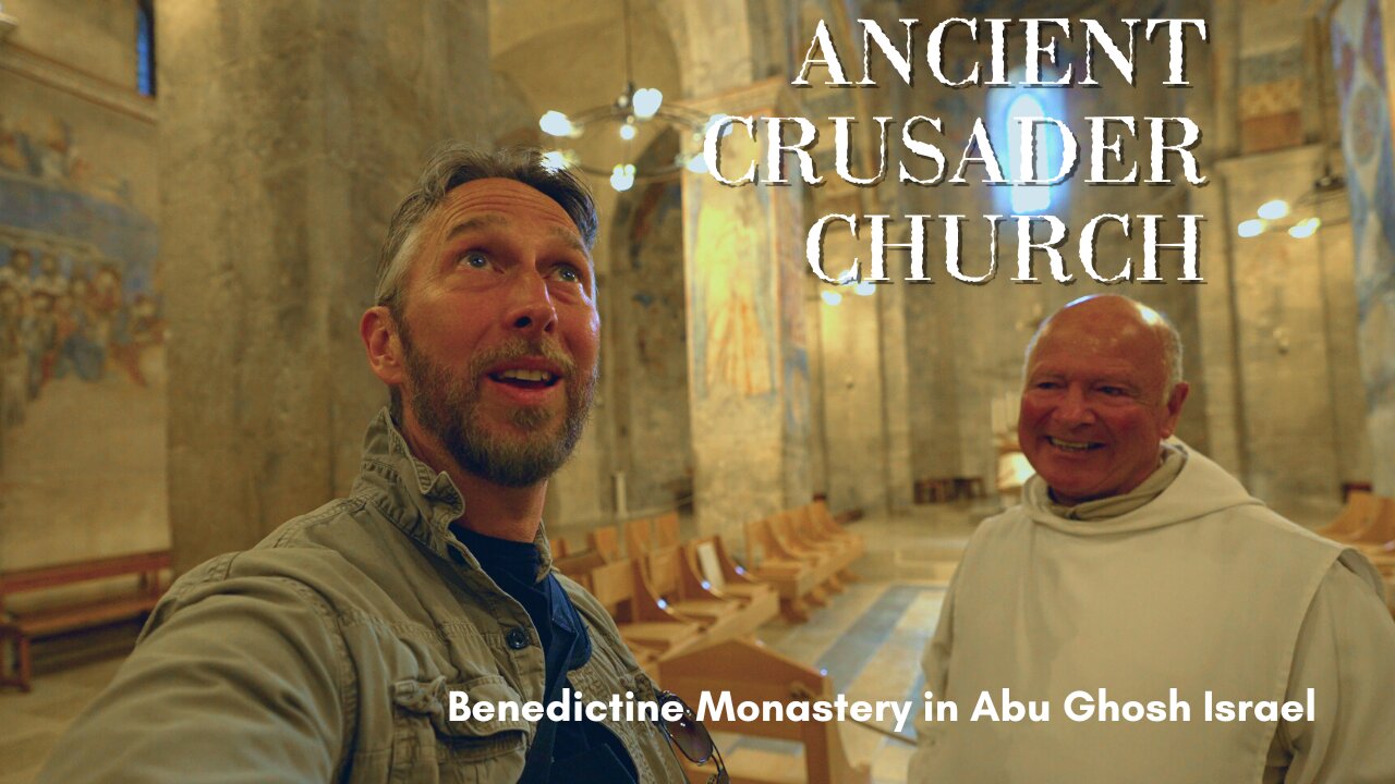 ANCIENT CRUSADER CHURCH in Abu Ghosh Israel