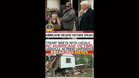 Trump Listens to Hurricane Victims in North Carolina, Vows Improved Disaster Response