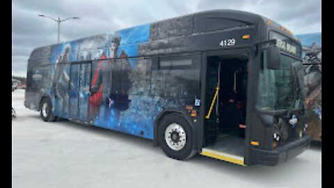 Universal Orlando's New Gillig Electric Buses On A Closed Road (North)