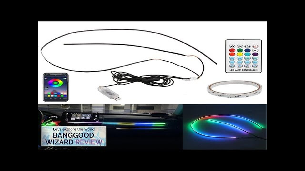 2 In 1 Symphony Car LED Phantom Atmosphere Light 110cm+35cm USB Plug Review