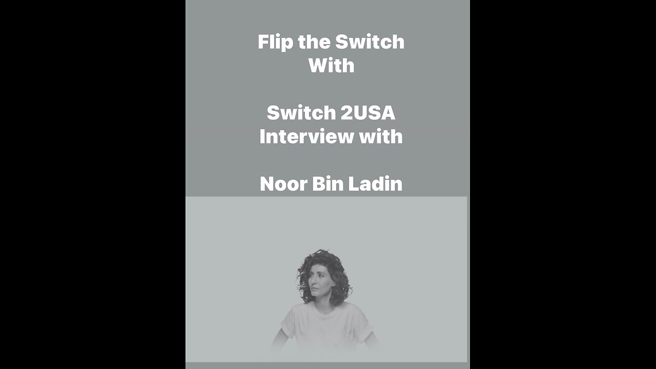 Flip the Switch & SWITCH2USA @ AMFEST interview with Patriot, NOOR BIN LADIN