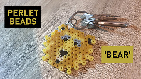 Perler Beads - Bear Keyring