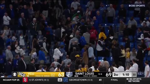 Wild Fight In The Stands Of VCU-St Louis College Basketball Game