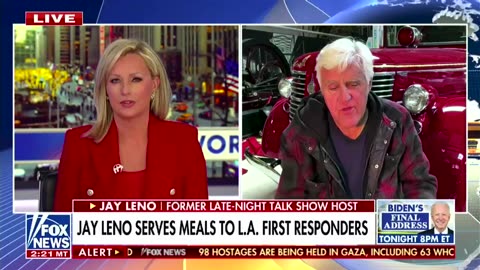 'Not a blame game': Jay Leno schools Fox News about 'pointing fingers' for L.A. fires