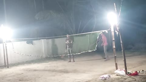 Playing Badminton