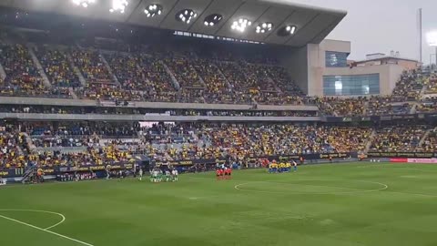 Anthem of Cadiz CF (Cadiz vs Real Betis) splendid atmosphere