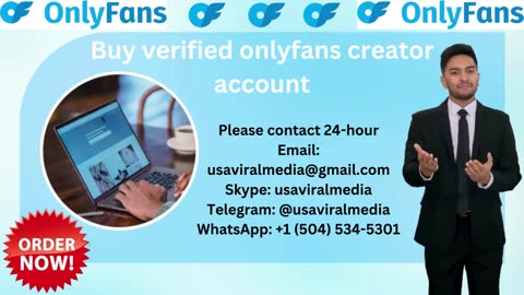 11.5 Buy Verified Only Fans Creator Account for sale 2025