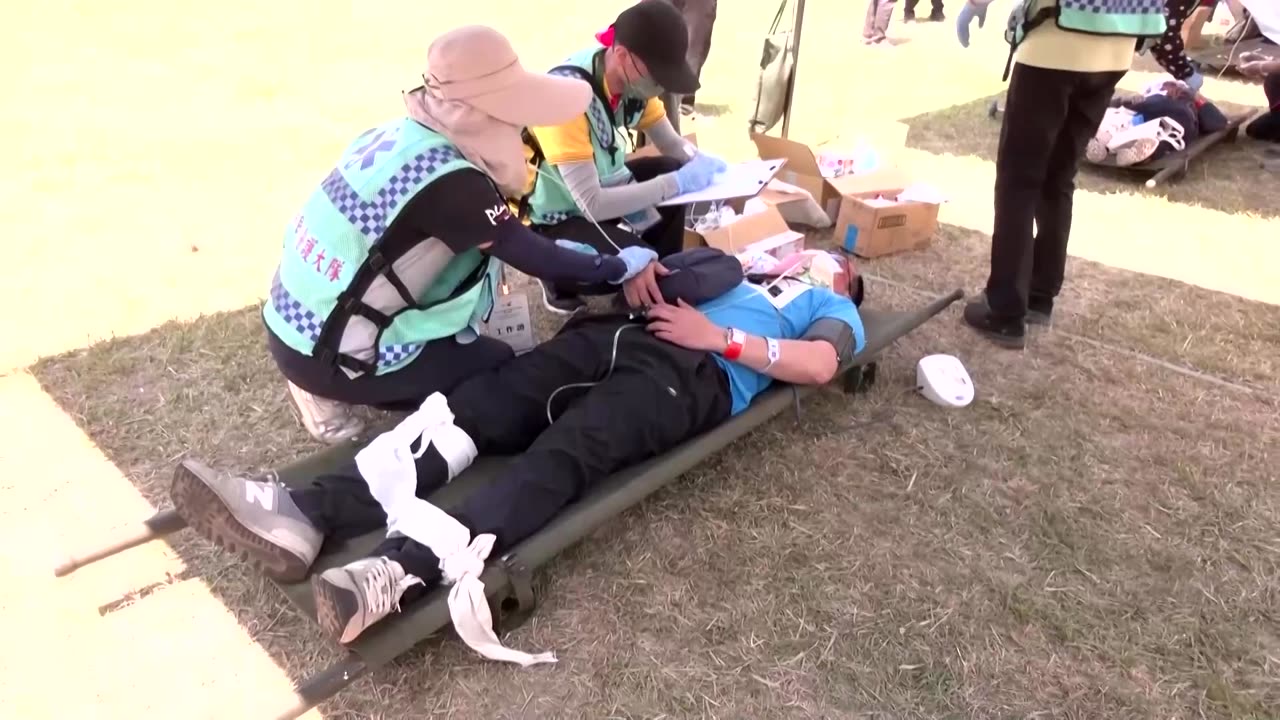 Taiwan runs response drills for disasters, Chinese threats