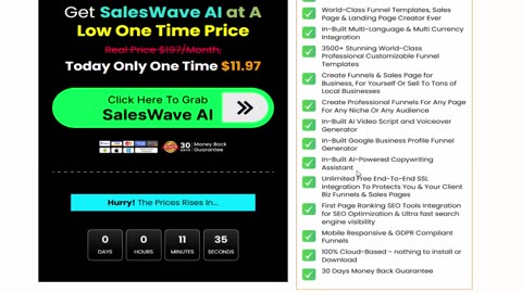 SalesWave Ai Review: AI-Powered Funnel Builder