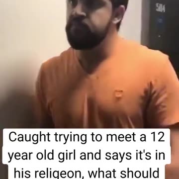 Caught trying to rape British children, says it's in his "religion"! WTF?