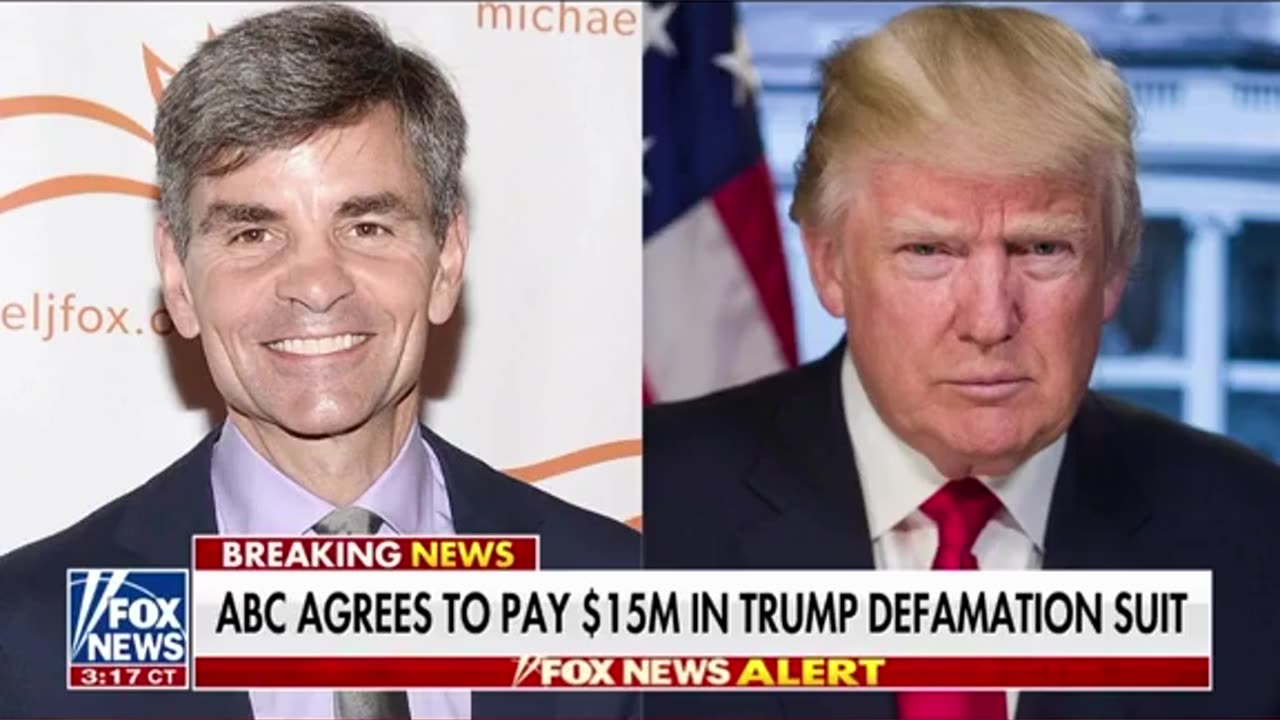 ABC News and George Stephanopoulos have agreed to pay a $15 million