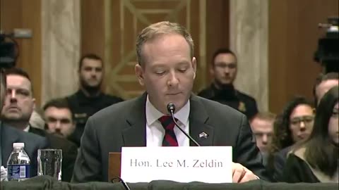 Lee Zeldin's FULL opening statement to become the next head of the EPA.