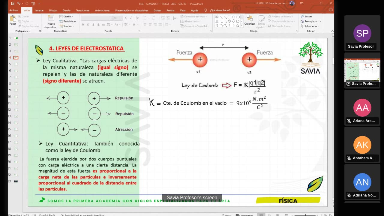 SAVIA SEMIANUAL 2024 | Semana 11 | Física S2
