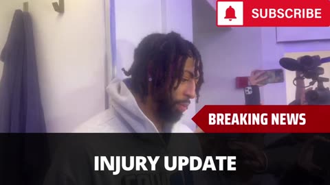 Anthony Davis Speaks Out After Injury