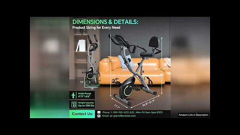 Foldable Exercise Bike Stationary Bikes for Home 5 IN 1 Indoor Workout Review