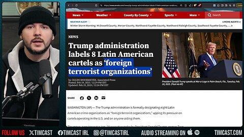 Trump Declares Cartels TERROR ORGANIZATIONS Sparking FEAR Of War At Home With Criminal Gangs