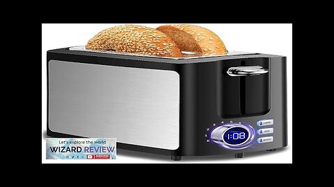 Toaster 2 Slice Wide Slot Toaster Best Rated Prime Displav Smart Toasters Review