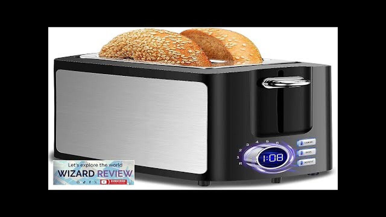 Toaster 2 Slice Wide Slot Toaster Best Rated Prime Displav Smart Toasters Review