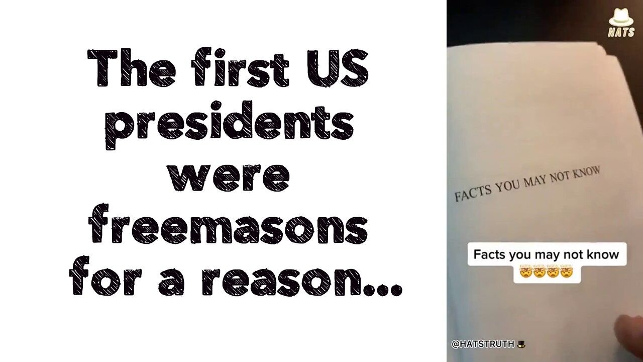 The first US presidents were freemasons for a reason..