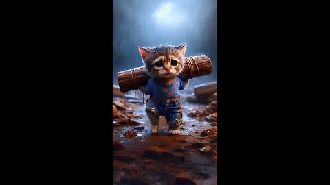 sad poor kitten 🐈